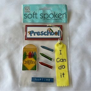 NWT Soft Spoken Preschool Dimensional Sticker Set